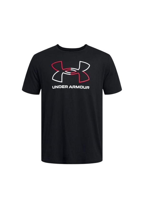 Koszulka sportowa męska Under Armour 1382915001. Kolor: czarny, biały, wielokolorowy. Długość rękawa: krótki rękaw. Długość: krótkie