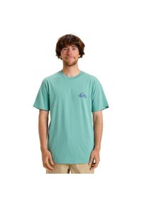 Quiksilver - Top typu tank dla ARCHIVE. Kolor: zielony. Materiał: tkanina, bawełna, elastan. Wzór: haft