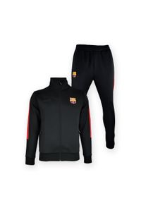 Dres treningowy FC Barcelona męski 25/26 - czarny. Kolor: wielokolorowy. Materiał: dresówka. Sport: piłka nożna