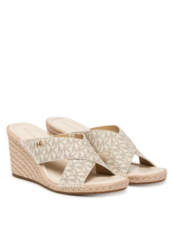 MICHAEL Michael Kors Espadryle Kenzie 40R6KZMS1B Kremowy. Kolor: kremowy. Materiał: skóra
