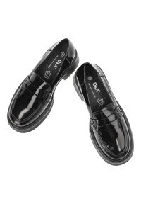 Czarne Mokasyny S.Barski Eleganckie Obuwie Damskie. Wysokość cholewki: za kolano. Kolor: czarny. Materiał: materiał. Styl: elegancki #6