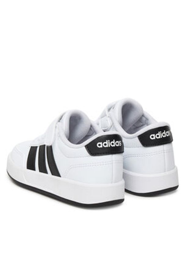 Adidas - adidas Sneakersy Breaknet 3.0 JS3688 Biały. Kolor: biały. Materiał: skóra