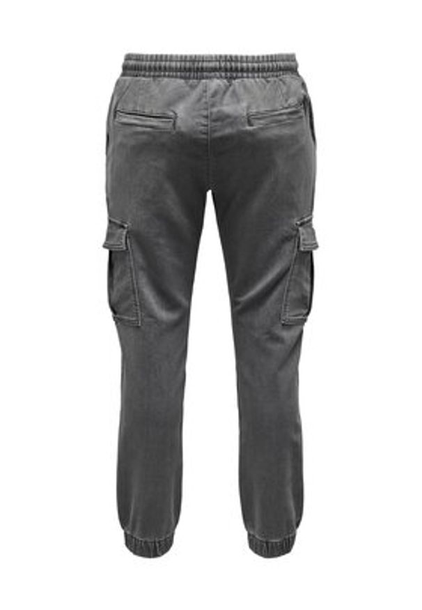 Only & Sons Spodnie materiałowe 22027402 Szary Regular Fit. Kolor: szary. Materiał: bawełna