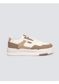 Big-Star - Sneakersy damskie beżowe OO274A151 801. Okazja: na co dzień, na spacer. Nosek buta: okrągły. Kolor: beżowy. Materiał: skóra ekologiczna. Sport: turystyka piesza