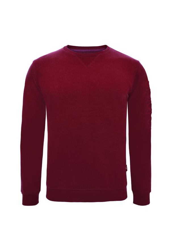 ELPLAYER - Bluza z bawełny Guros Play. Typ kołnierza: bez kaptura. Kolor: czerwony. Materiał: bawełna. Sport: fitness