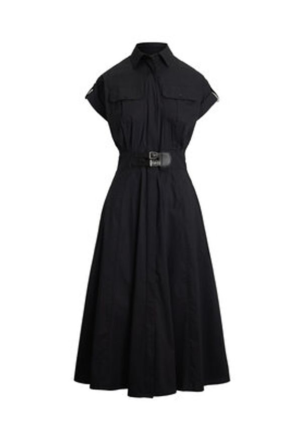 Lauren Ralph Lauren - LAUREN RALPH LAUREN Sukienka koszulowa 200973594001 Czarny Regular Fit. Kolor: czarny. Materiał: wiskoza. Typ sukienki: koszulowe