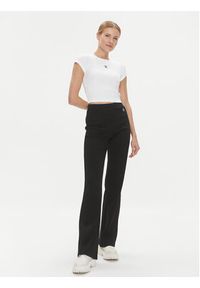 Calvin Klein Jeans T-Shirt J20J218337 Biały Slim Fit. Kolor: biały. Materiał: bawełna #5