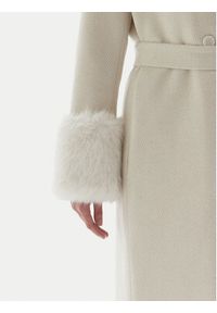TwinSet - TWINSET Płaszcz zimowy 252TT2040 Écru Regular Fit. Sezon: zima
