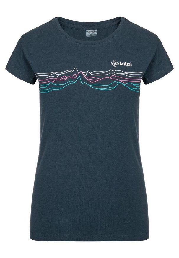 Damski bawełniany t-shirt Kilpi TOFFEES-W. Kolor: niebieski. Materiał: bawełna. Sport: turystyka piesza