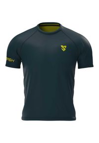 SMMASH - Koszulka fitness z krótkim rękawem męska Smmash OCR X. Kolor: wielokolorowy, turkusowy, zielony, żółty. Długość rękawa: krótki rękaw. Długość: krótkie. Sport: fitness