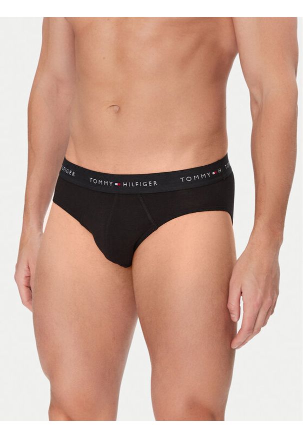 TOMMY HILFIGER - Tommy Hilfiger Komplet 3 par slipów UM0UM03471 Czarny. Kolor: czarny. Materiał: bawełna