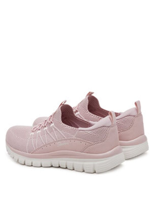 skechers - Skechers Sneakersy Graceful - Picture Perfect 100702/BLSH Różowy. Kolor: różowy. Materiał: materiał