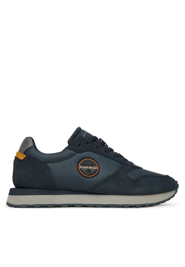 Napapijri Sneakersy Uomo NP0A88X3 Granatowy. Kolor: niebieski. Materiał: skóra, zamsz