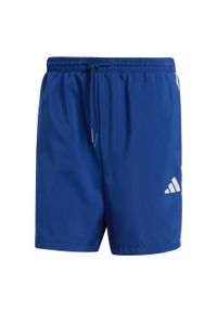 Adidas - Szorty Essentials 3-Stripes Chelsea. Kolor: niebieski, wielokolorowy, biały. Materiał: materiał. Sport: fitness