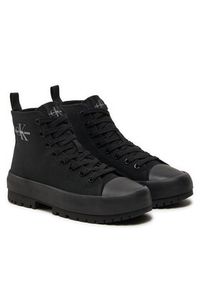 Calvin Klein Jeans Trampki Lugged Hybrid Laceup Mid Ml Mtr YW0YW01519 Czarny. Kolor: czarny. Materiał: materiał #6