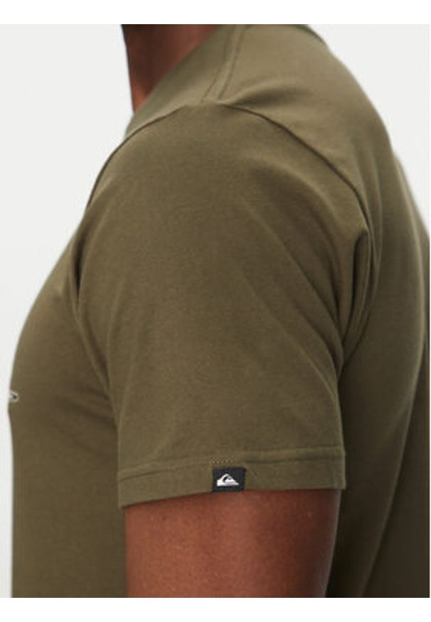 Quiksilver T-Shirt EQYZT08056 Zielony Regular Fit. Kolor: zielony. Materiał: bawełna