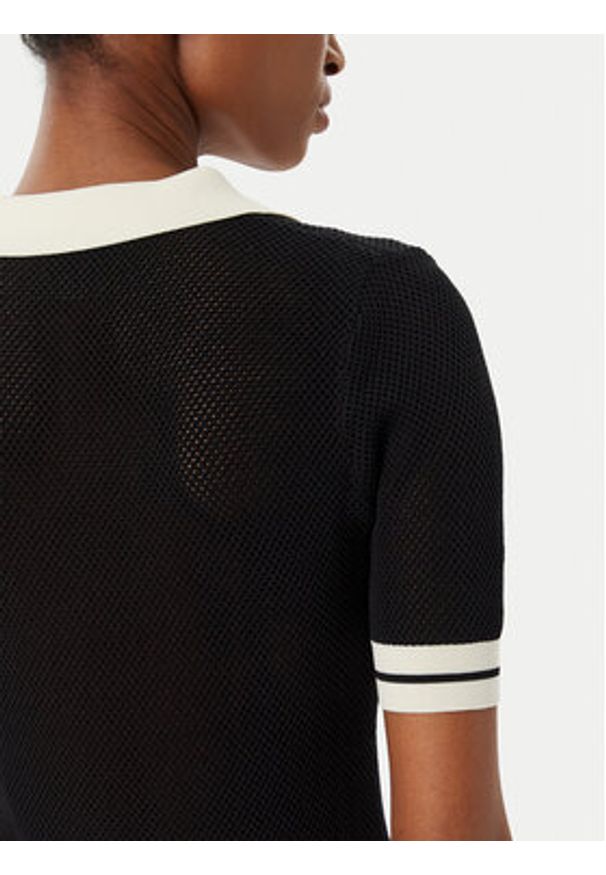 Guess Polo V6GR04 Z0725 Czarny Regular Fit. Typ kołnierza: polo. Kolor: czarny. Materiał: syntetyk