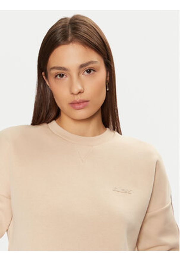Guess Bluza V3BQ16 KB3P2 Beżowy Regular Fit. Kolor: beżowy. Materiał: bawełna