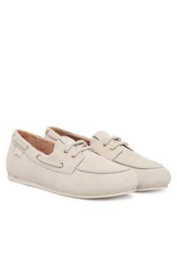 Love Moschino - LOVE MOSCHINO Półbuty JA10101G1OIG0110 Écru. Materiał: skóra, zamsz #6