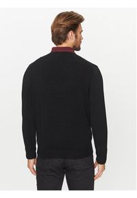 Polo Ralph Lauren Sweter 710810846020 Czarny Regular Fit. Typ kołnierza: polo. Kolor: czarny. Materiał: bawełna