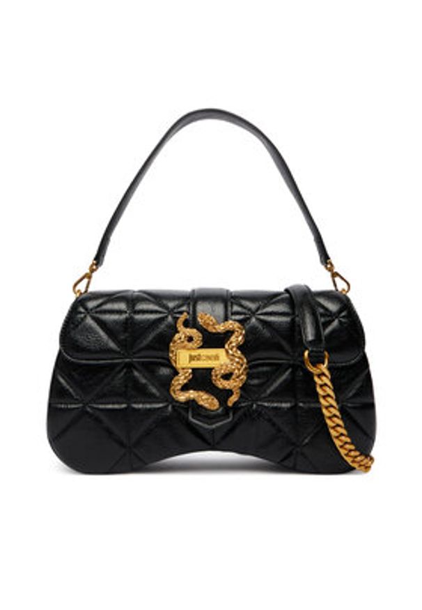 Just Cavalli Torebka 80RA4BA1 ZSD24 Czarny. Kolor: czarny. Materiał: skórzane
