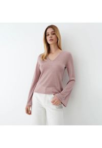 Mohito - Błyszcząca bluzka - Różowy. Kolor: różowy