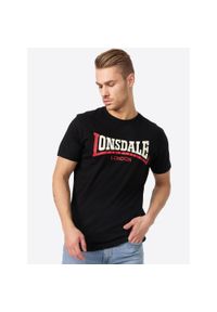 Koszulka Lonsdale Two Tone. Kolor: czarny. Materiał: dzianina, bawełna #1