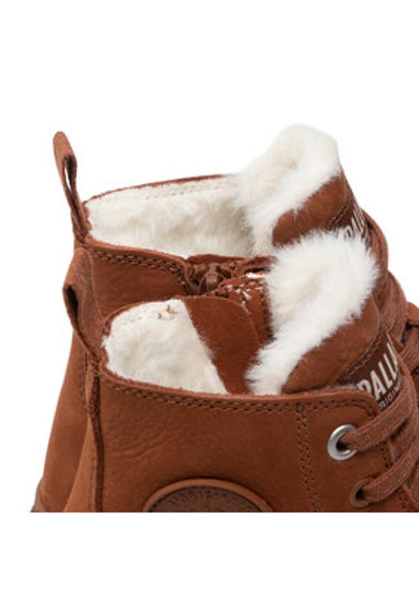 Palladium Trapery Pampa Hi Zip Wl 95982-200-M Brązowy. Kolor: brązowy. Materiał: skóra, nubuk