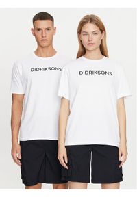 Didriksons T-Shirt Harald 505551 Biały Regular Fit. Kolor: biały. Materiał: bawełna #1