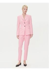 Hugo - HUGO Marynarka Asmalla-1 50533901 Czerwony Slim Fit. Kolor: czerwony. Materiał: syntetyk #3