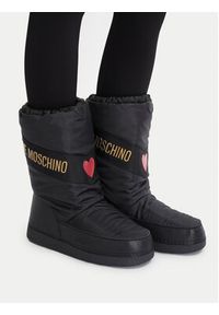 Love Moschino - LOVE MOSCHINO Śniegowce JA24032G0NISY000 Czarny. Kolor: czarny. Materiał: materiał #6