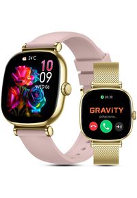 Smartwatch Gravity SMARTWATCH Damski Gravity GT32-1 GD/GD/PK PROF. Rodzaj zegarka: smartwatch #1