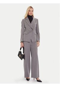 Maryley Spodnie materiałowe 25IB598/M17/35GR Szary Regular Fit. Kolor: szary. Materiał: syntetyk, wiskoza #2