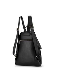 Wittchen - Damski plecak skórzany minimalistyczny. Kolor: czarny. Materiał: skóra. Styl: elegancki #2