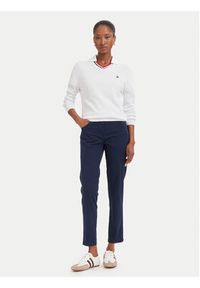 Beverly Hills Polo Club Chinosy P-SS26W-T586585 Granatowy Slim Fit. Kolor: niebieski. Materiał: bawełna #5
