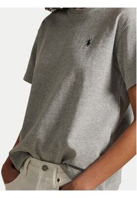 Polo Ralph Lauren T-Shirt 211967104003 Szary Relaxed Fit. Typ kołnierza: polo. Kolor: szary. Materiał: bawełna #4