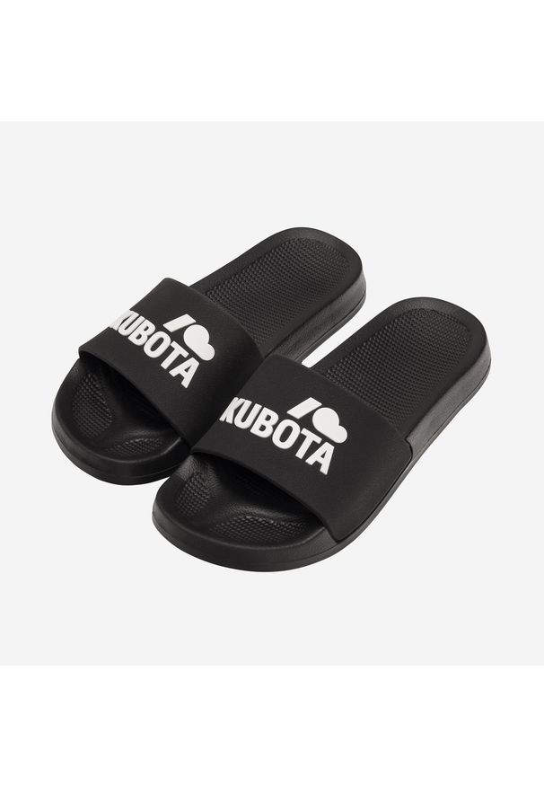 Klapki Kubota Basenowe Basic Czarne. Kolor: czarny. Materiał: materiał. Styl: sportowy