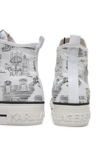 Karl Lagerfeld - KARL LAGERFELD Trampki KL60455 Biały. Kolor: biały. Materiał: materiał #3