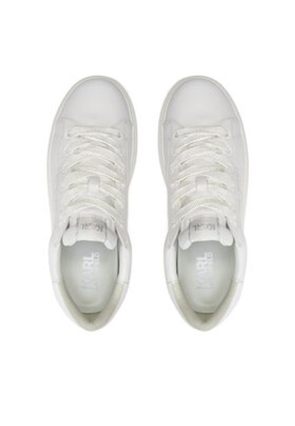Karl Lagerfeld - KARL LAGERFELD Sneakersy KL52584 Biały. Kolor: biały. Materiał: skóra