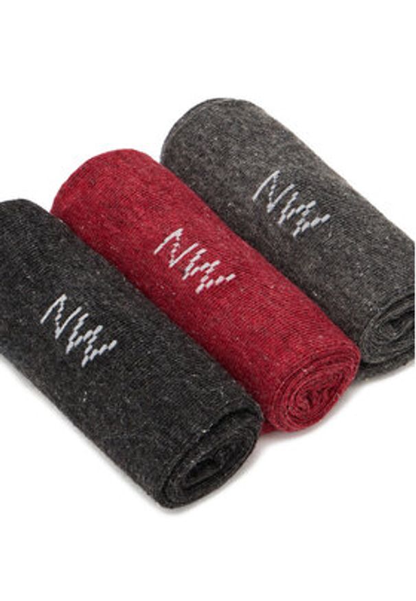 Nine West Skarpety długie CEO_AS_NW_05_W_AW25 (3 PACK) Szary. Kolor: szary. Materiał: bawełna