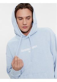 Tommy Jeans Bluza Washed Linear DM0DM17787 Niebieski Relaxed Fit. Kolor: niebieski. Materiał: bawełna