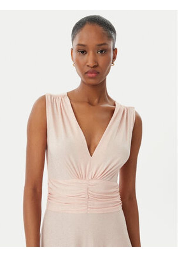 Rinascimento Sukienka wieczorowa CFC0122393003 Różowy Regular Fit. Kolor: różowy. Materiał: syntetyk. Styl: wizytowy