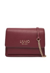 Liu Jo Torebka Ecs M Crossbody AF5152 E0058 Bordowy. Kolor: czerwony. Materiał: skórzane