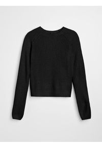 Sinsay - Basic sweter z długimi rękawami - czarny. Kolor: czarny. Długość rękawa: długi rękaw. Długość: długie #1