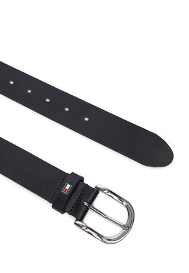 TOMMY HILFIGER - Tommy Hilfiger Pasek Damski New Danny Belt WW0WW11590 70 Granatowy. Kolor: niebieski. Materiał: skóra