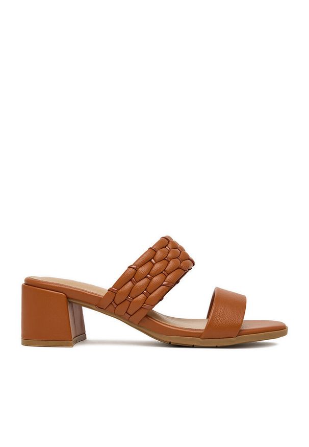 Jenny - Klapki JENNY. Kolor: brązowy