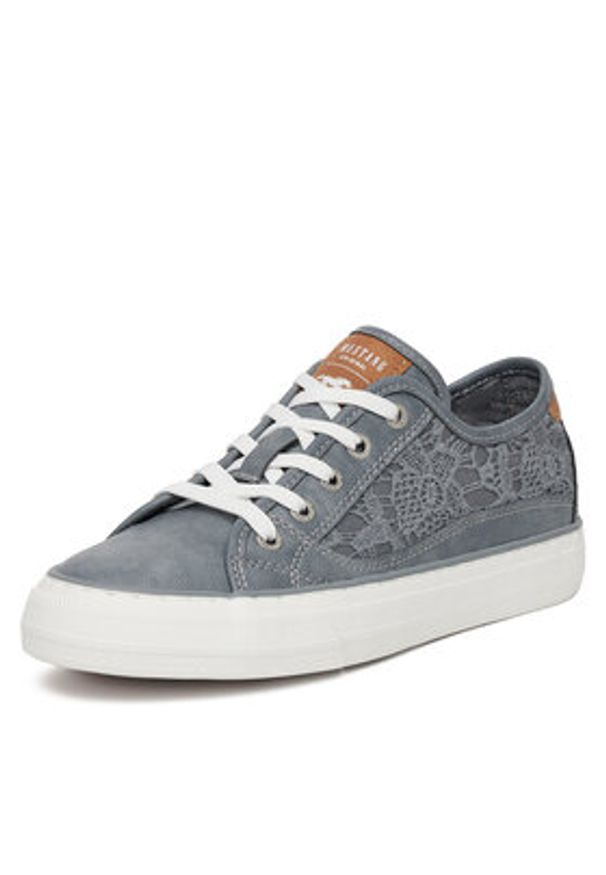 Mustang Tenisówki 1272-309 Szary. Kolor: szary. Materiał: skóra