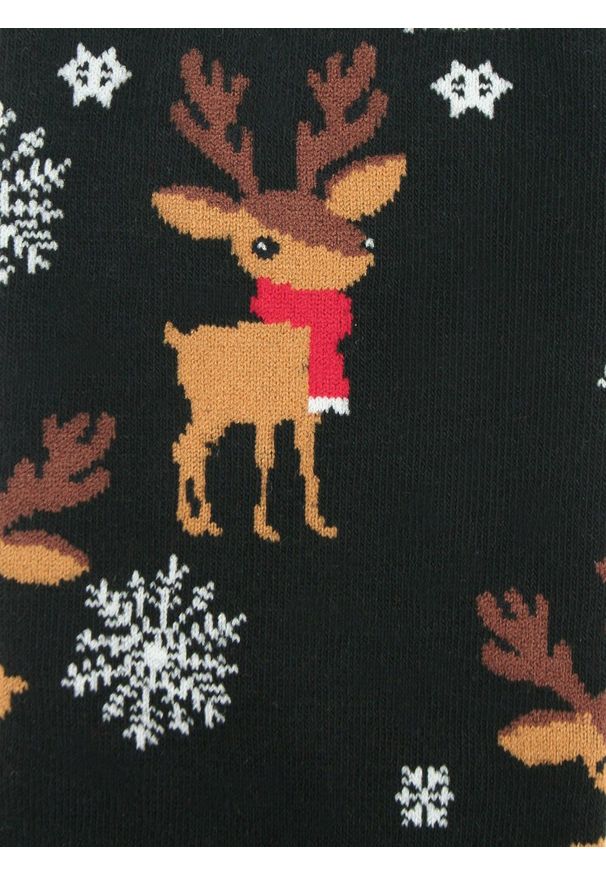 Świąteczne Skarpetki - Alties - Renifer, Płatki Śniegu. Kolor: wielokolorowy. Materiał: poliester, bawełna, elastan