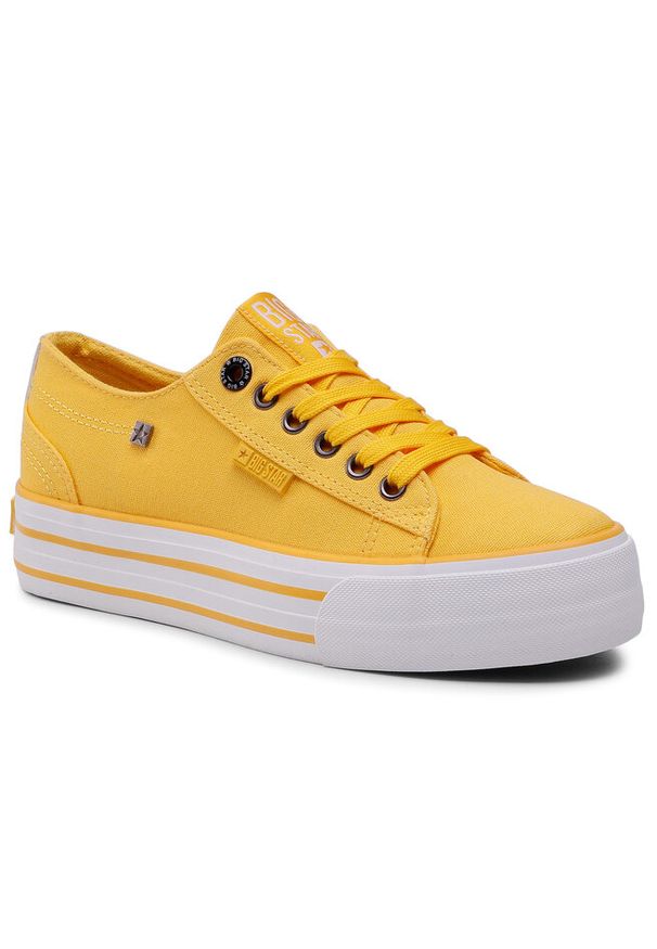 BIG STAR SHOES - Tenisówki Big Star Shoes. Kolor: żółty