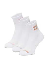 Billabong Zestaw 2 par wysokich skarpet damskich AS_BILLABONG_03Z_SS25 (3-PACK) Biały. Kolor: biały. Materiał: poliester, materiał
